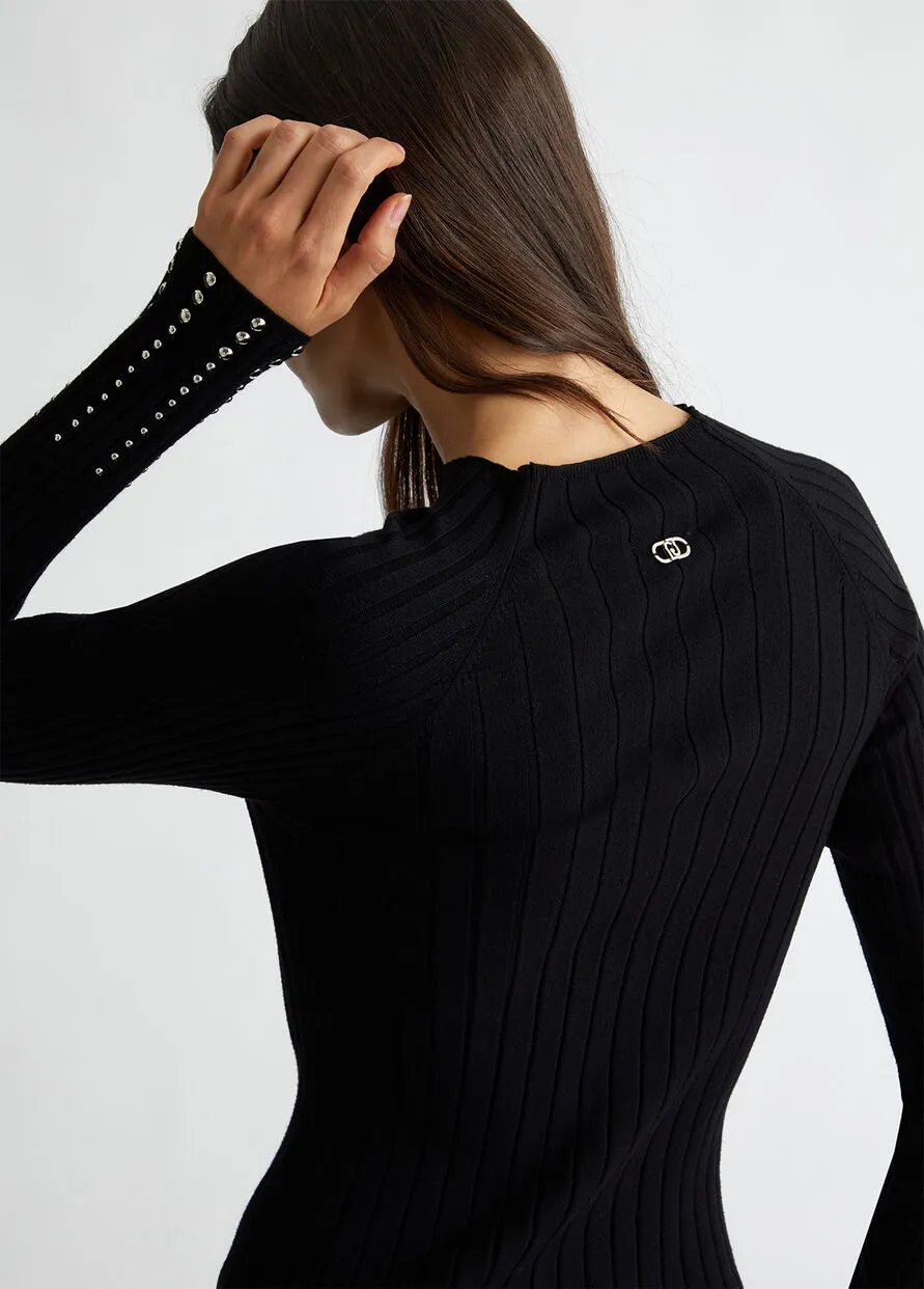 Maglia Coste Nero Liu Jo