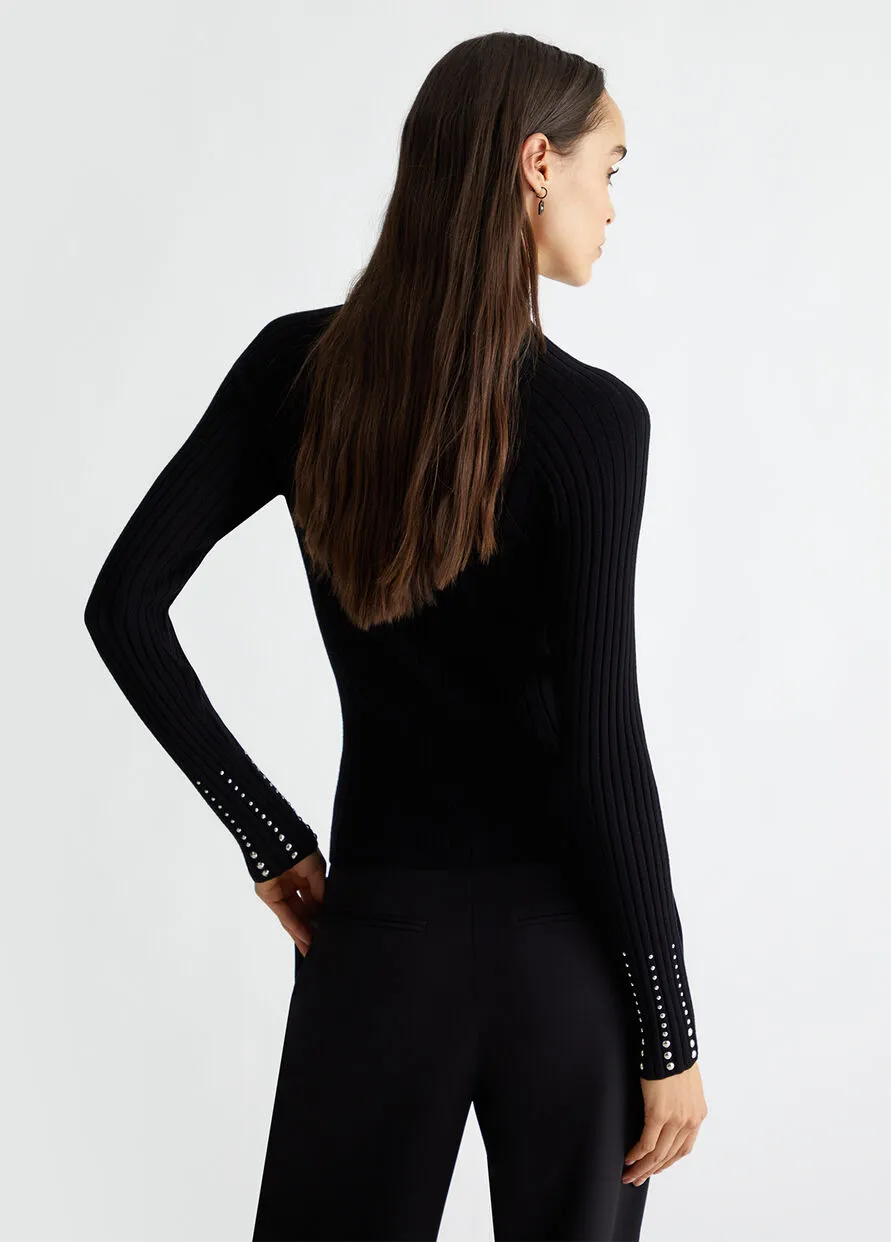 Maglia Coste Nero Liu Jo