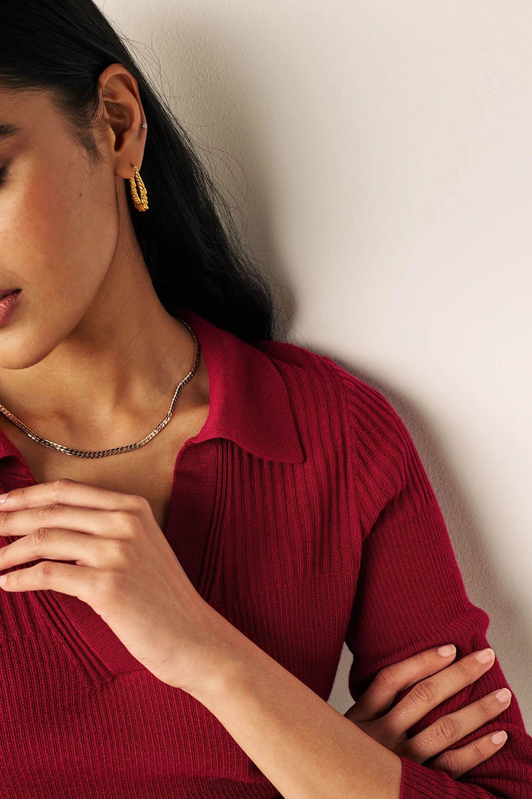 Maglia dolcevita in lana merino premium