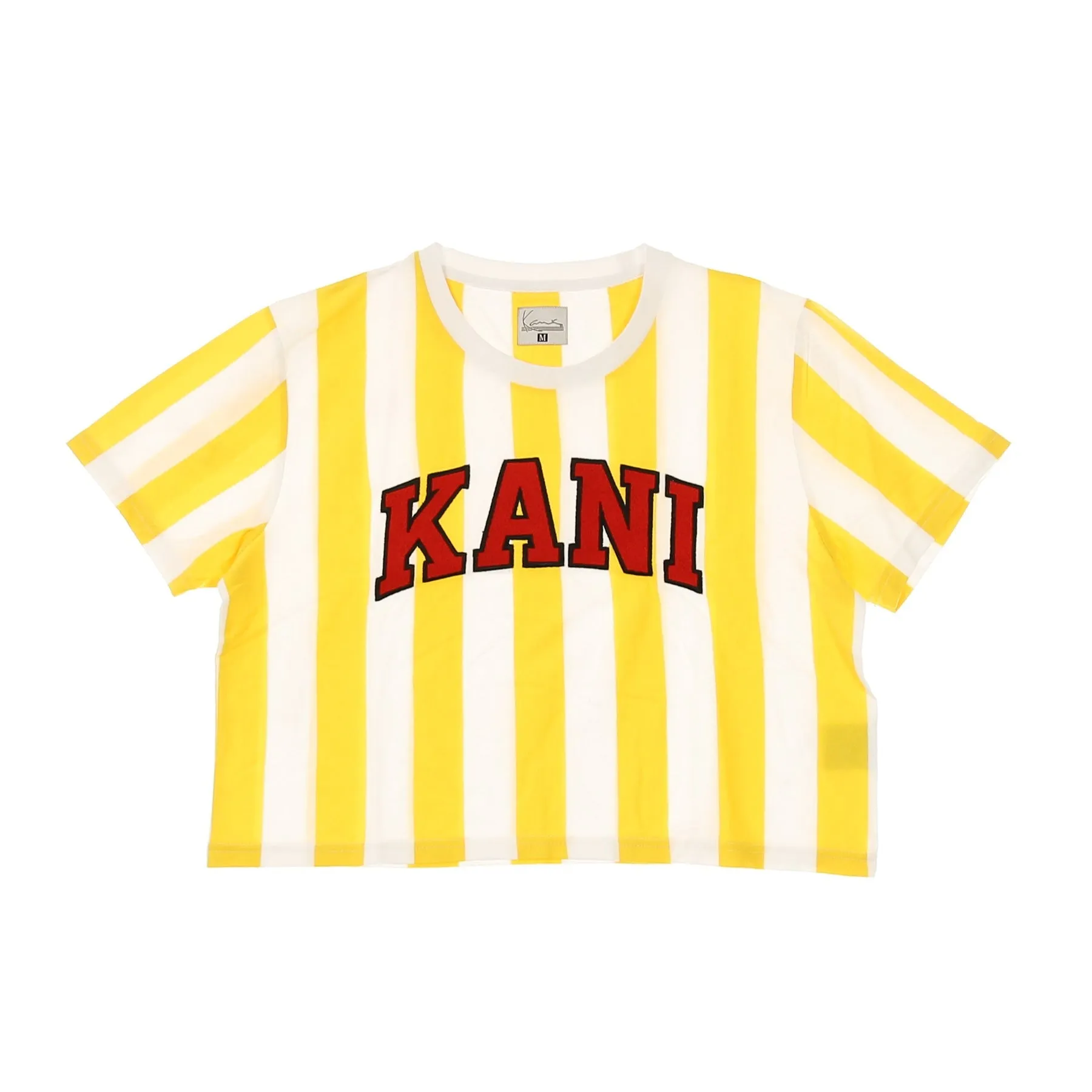 Maglietta Corta Donna Serif Stripe Tee White