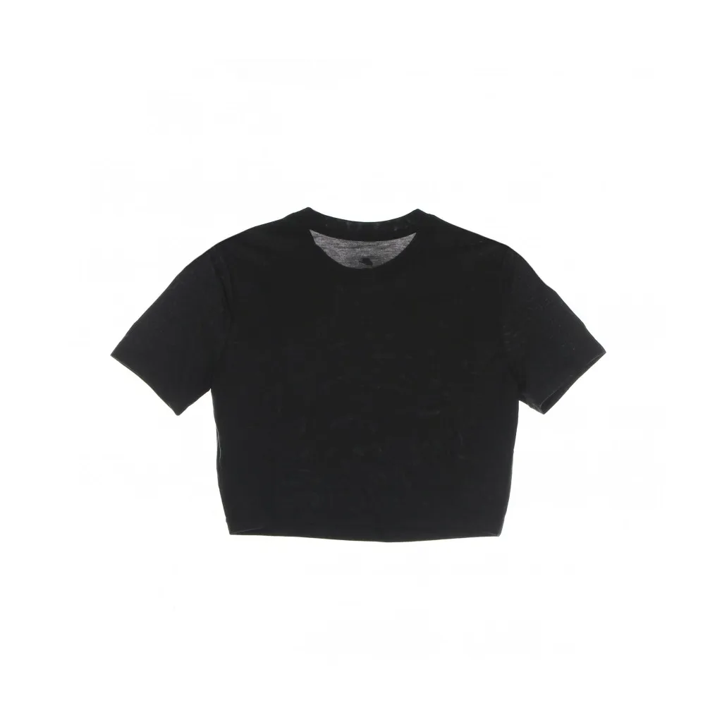 maglietta corta donna w swoosh tee BLACK