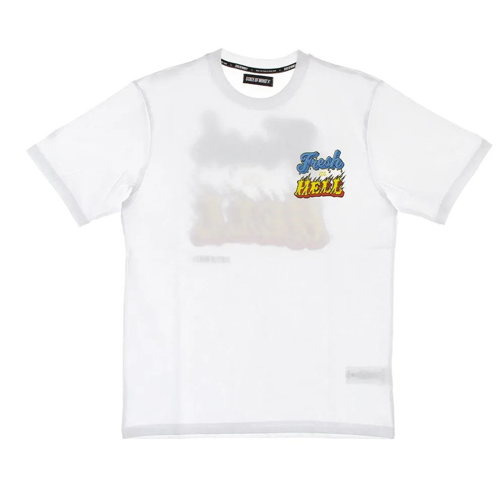 Maglietta Uomo Fresh As Hell Tee White