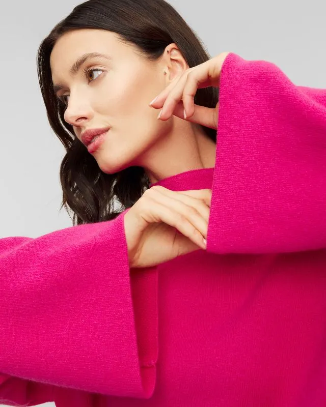 Maglione merino con cashmere rosa Juvia Yuna