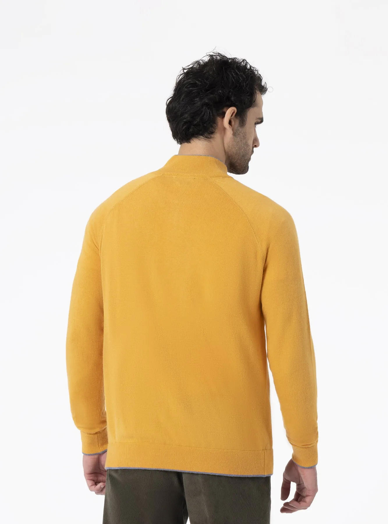 Maglione mezza Zip in Cashmere - Dubai