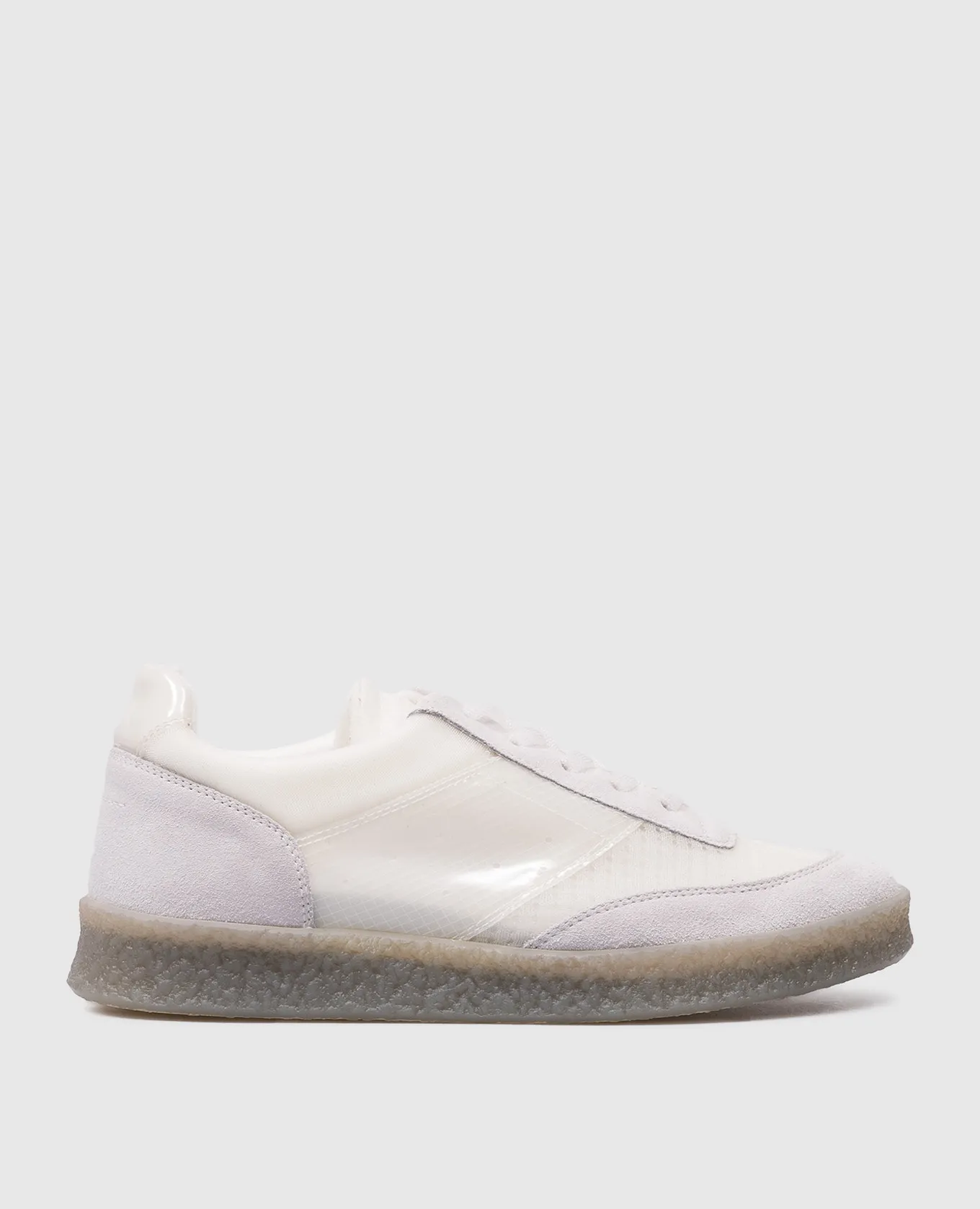 Maison Margiela MM6 Scarpe da ginnastica combinate bianche con logo in rilievo S59WS0212P6391