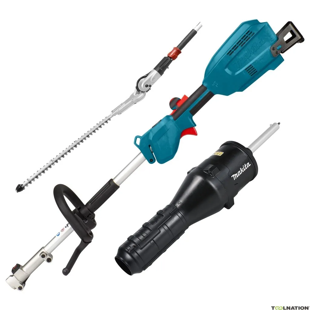 Makita DUX18ZX1NX DUX60ZX16 Accu Combisystem impugnatura a D 2 x 18V escluse batterie e caricabatterie + accessorio spazzatrice 