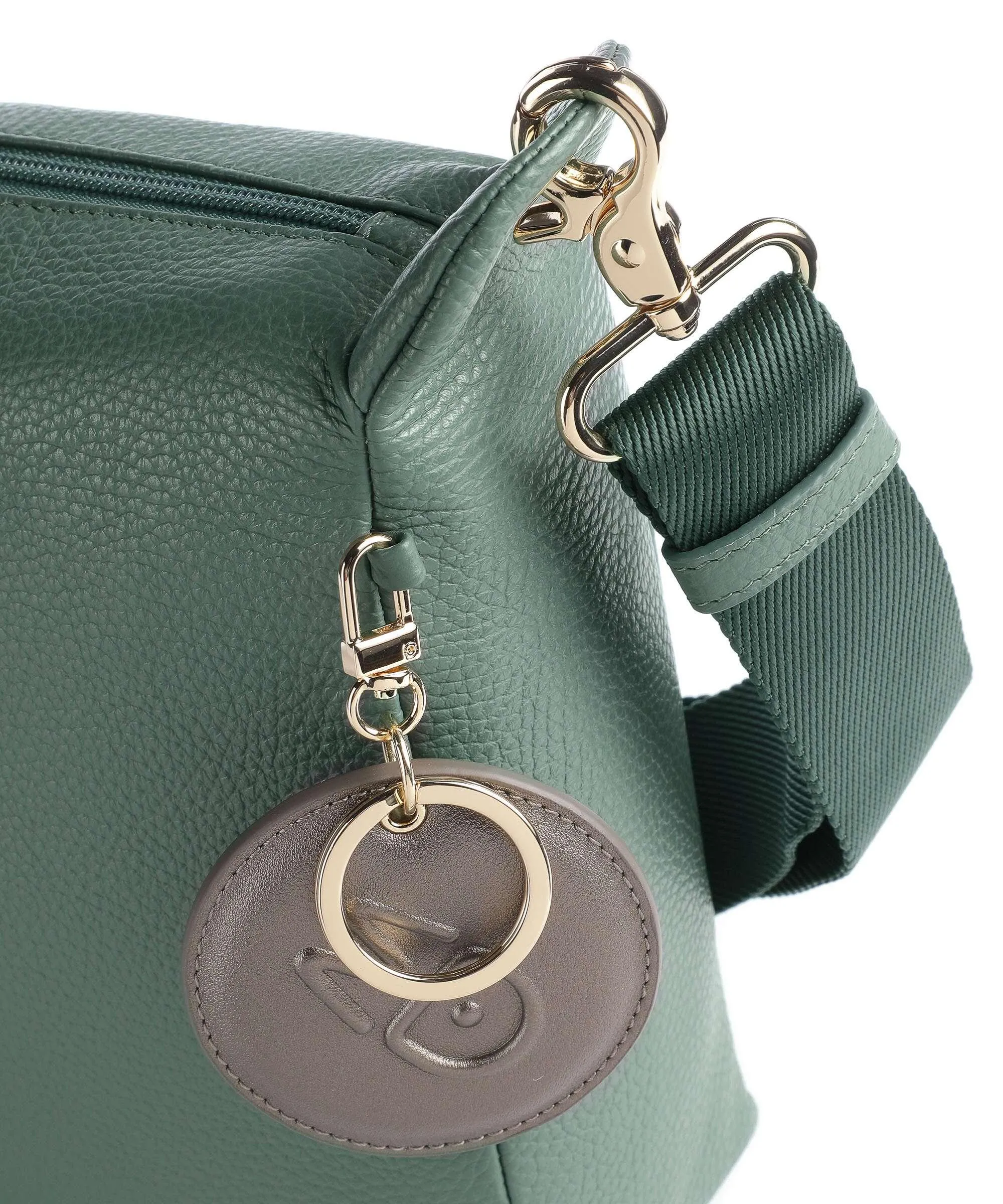  Mandarina Duck Mellow Leather Borsa a tracolla pelle di vitello grana verde  