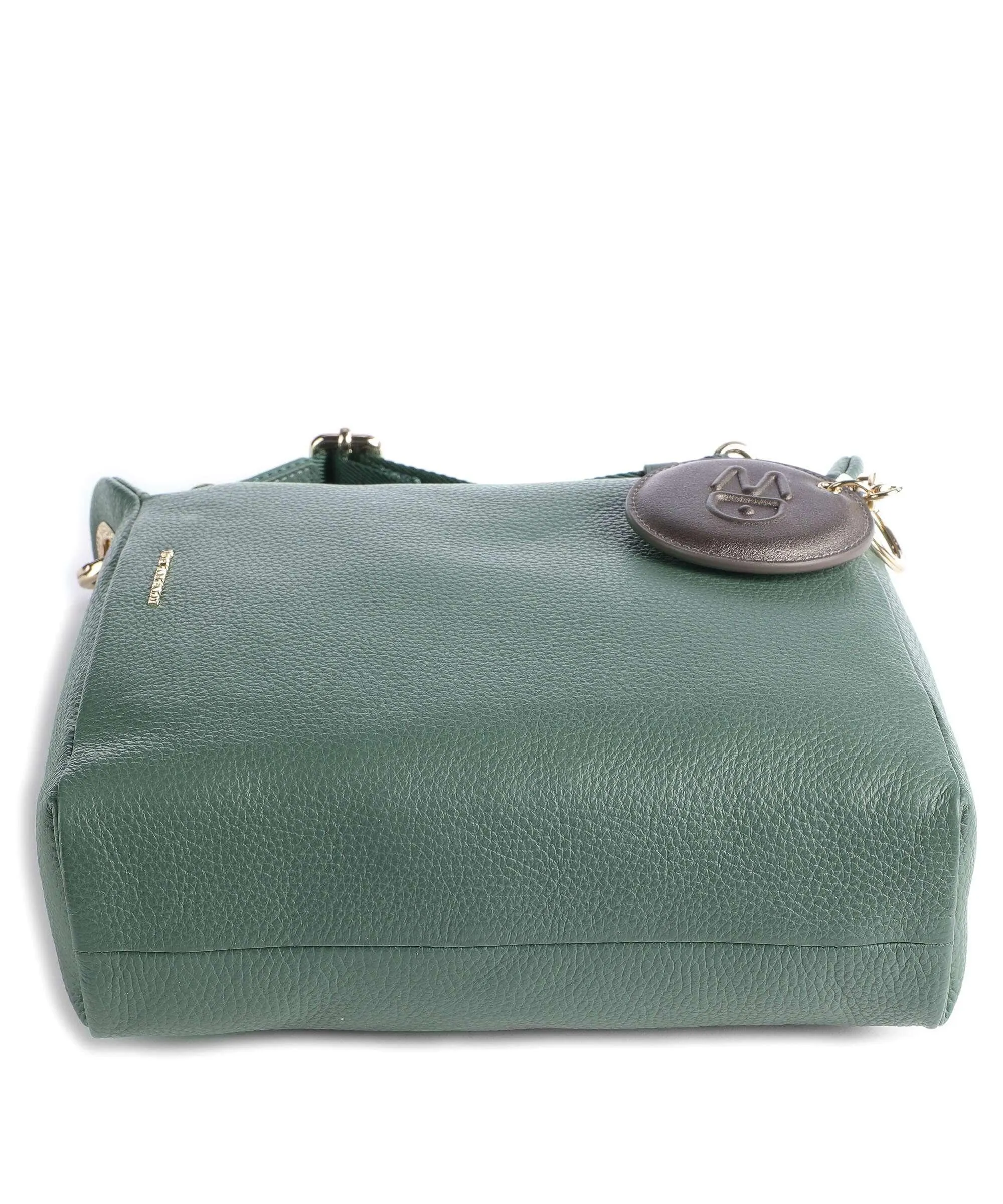  Mandarina Duck Mellow Leather Borsa a tracolla pelle di vitello grana verde  