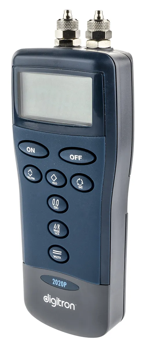 Manometro digitale Differenziale Digitron 2000P, 0mbar → 25mbar, con 2 porte