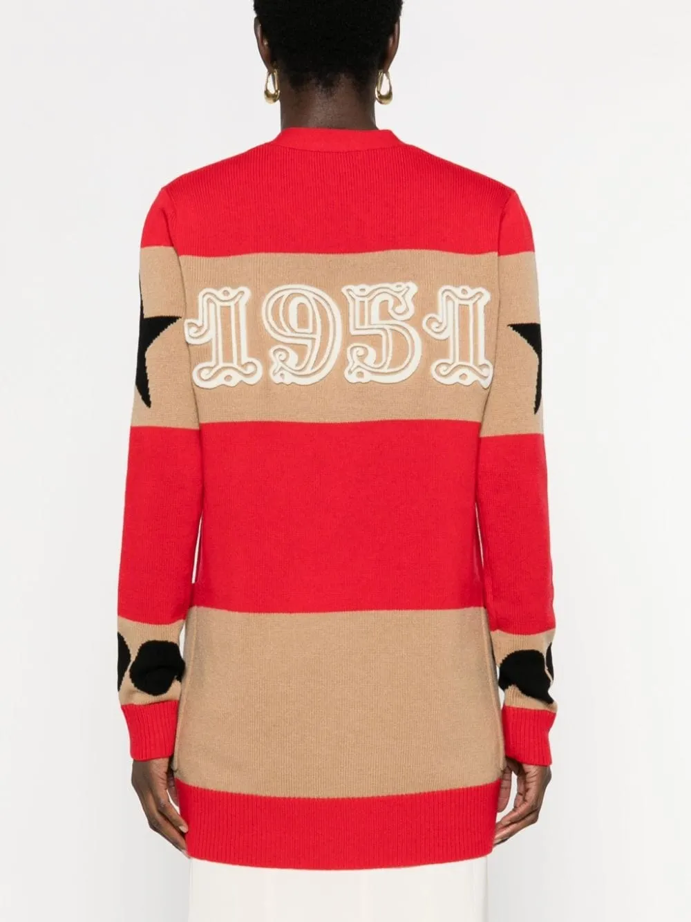 Max Mara-Cardigan Valido a righe con motivo 1951