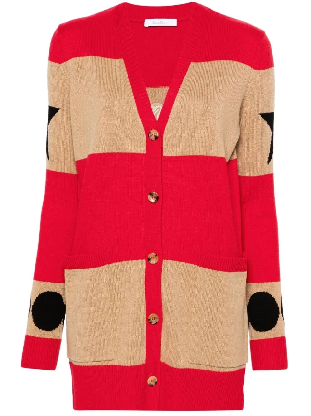 Max Mara-Cardigan Valido a righe con motivo 1951