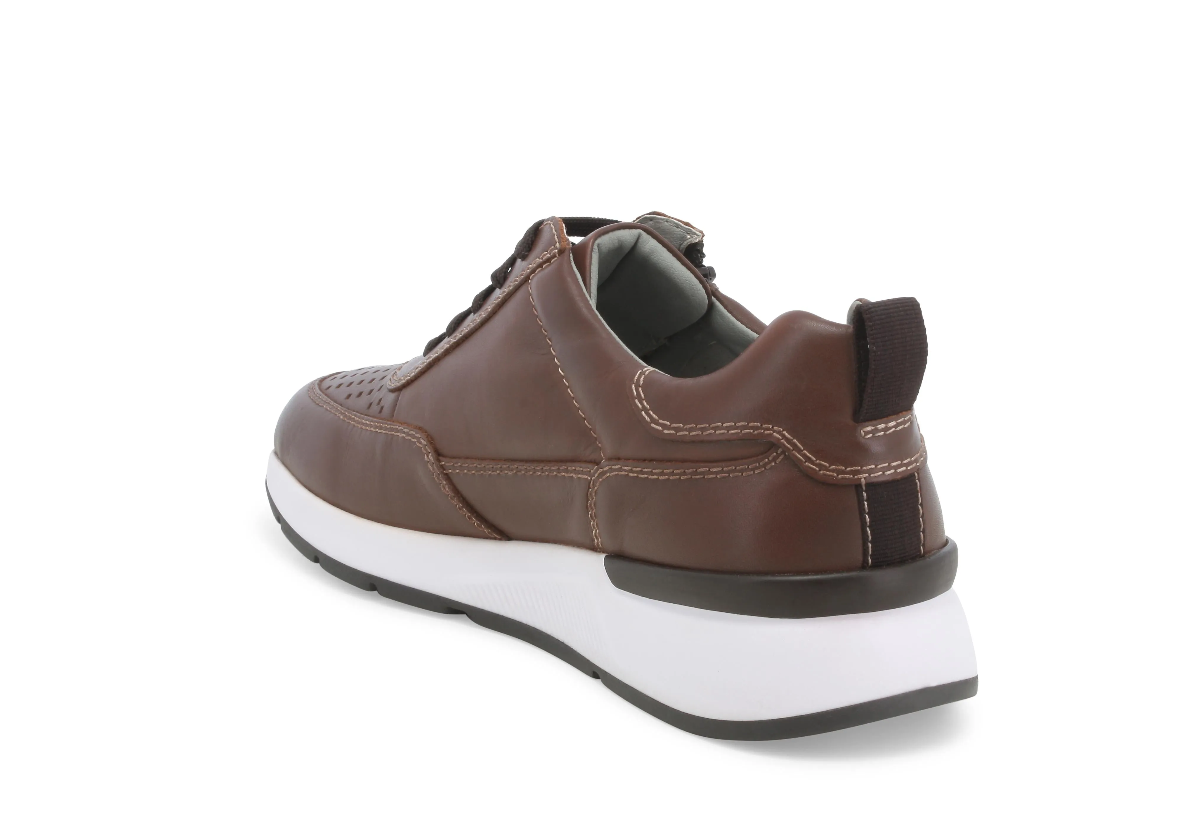 Melluso Uomo Scarpe con Lacci e Zip Tomaia Pelle