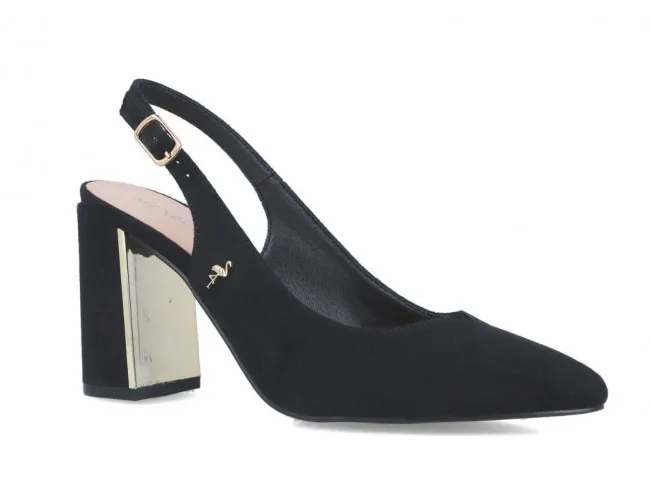 MENBUR SCARPE CON TACCO DONNA ESTATE 23116 01  ELEUSIS NERO