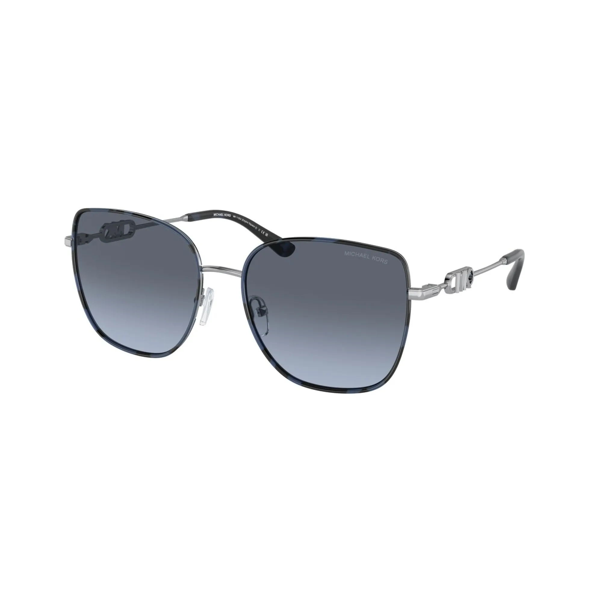   Michael Kors MK 1129J Empire Square 2 10158F Tartaruga Blu-argento | Occhiale Da Sole Donna 