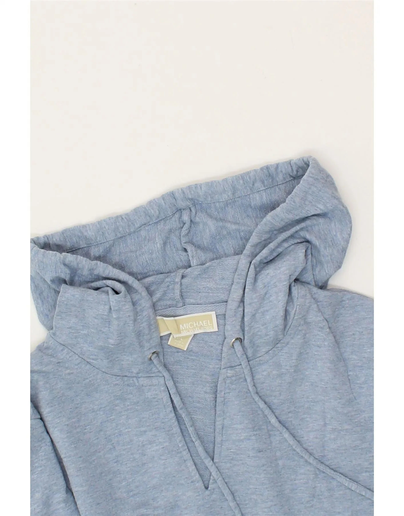 MICHAEL KORS Womens Hoodie Jumper UK 18 XL Blue Cotton
