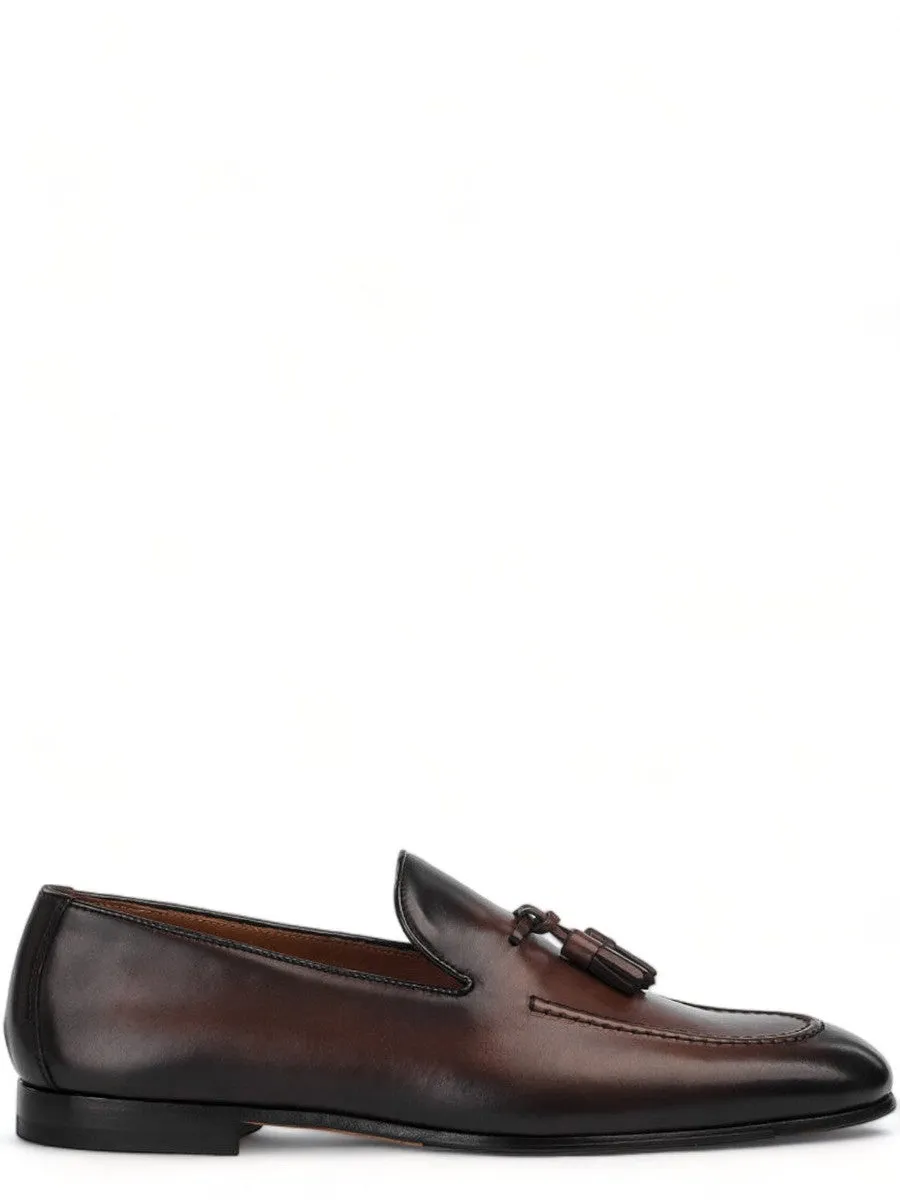 Mocassino con Nappine in Pelle