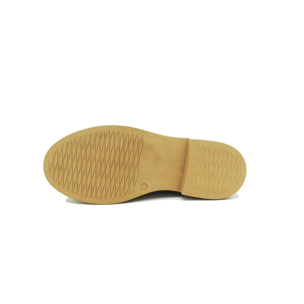 Mocassino in pelle con morsetto metal col. Cuoio