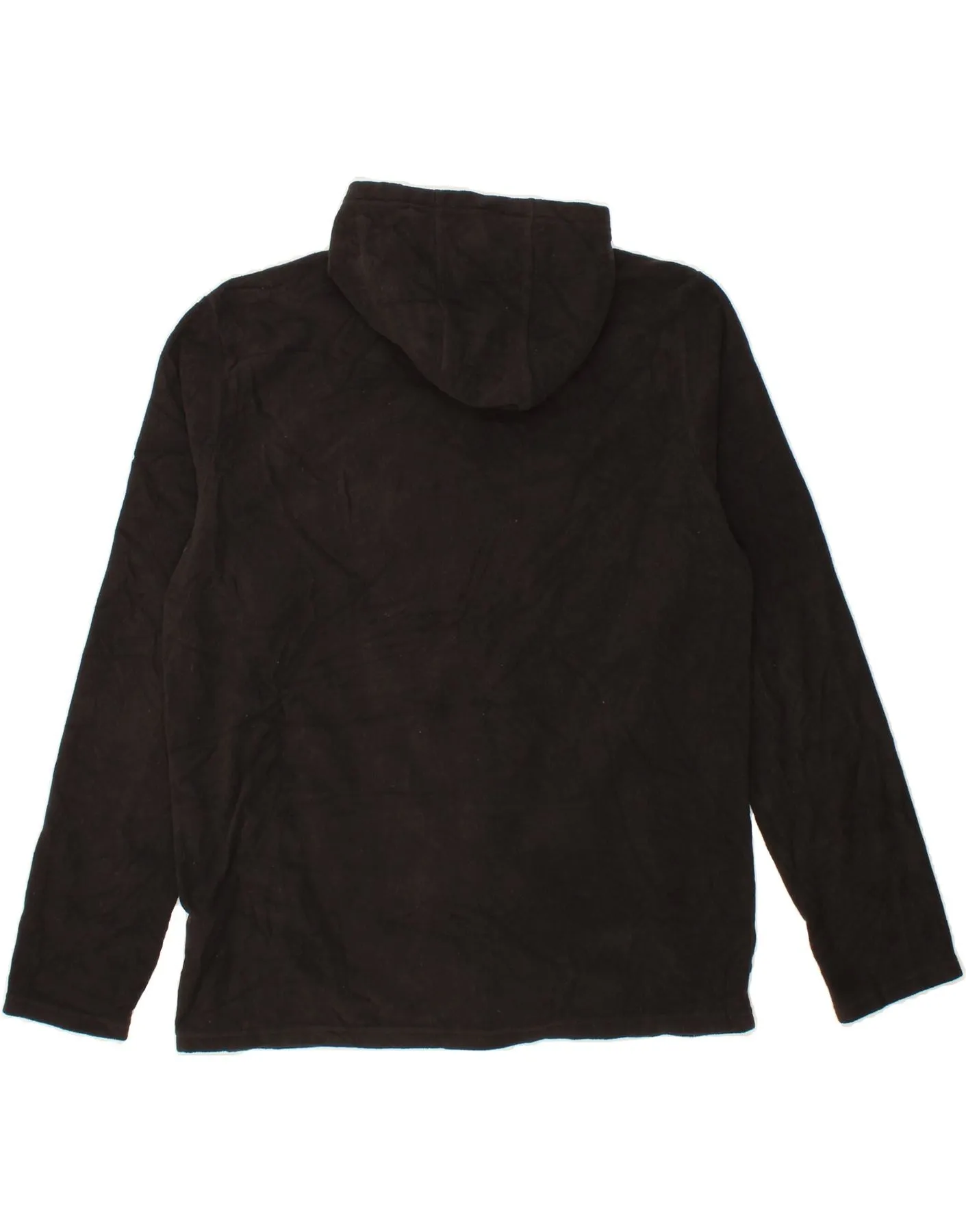 MOUNTAIN WAREHOUSE Mens Zip Hoodie Sweater Large Black Polyester
