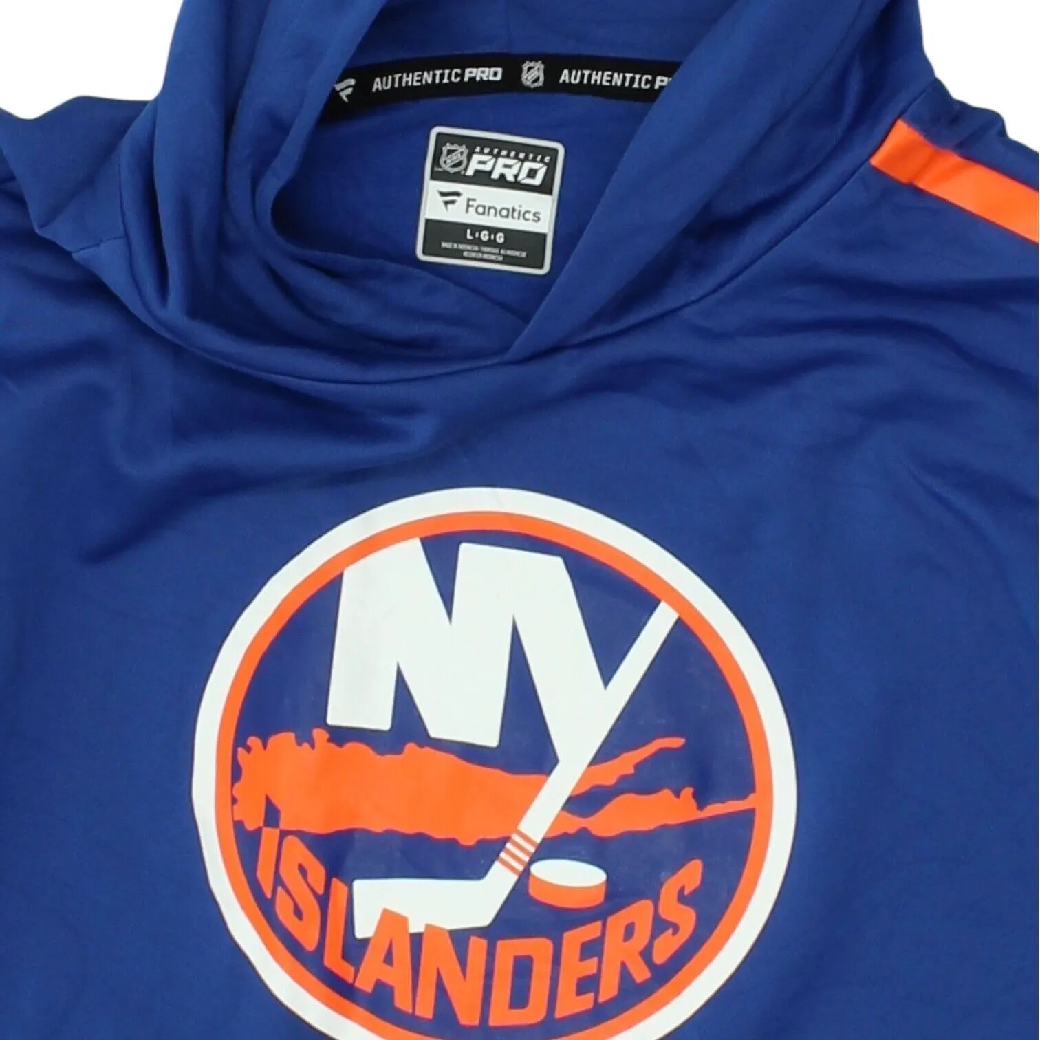 New York Islanders Mens Blue Pullover Fanatics Hoodie | NHL Sportswear Hoody
