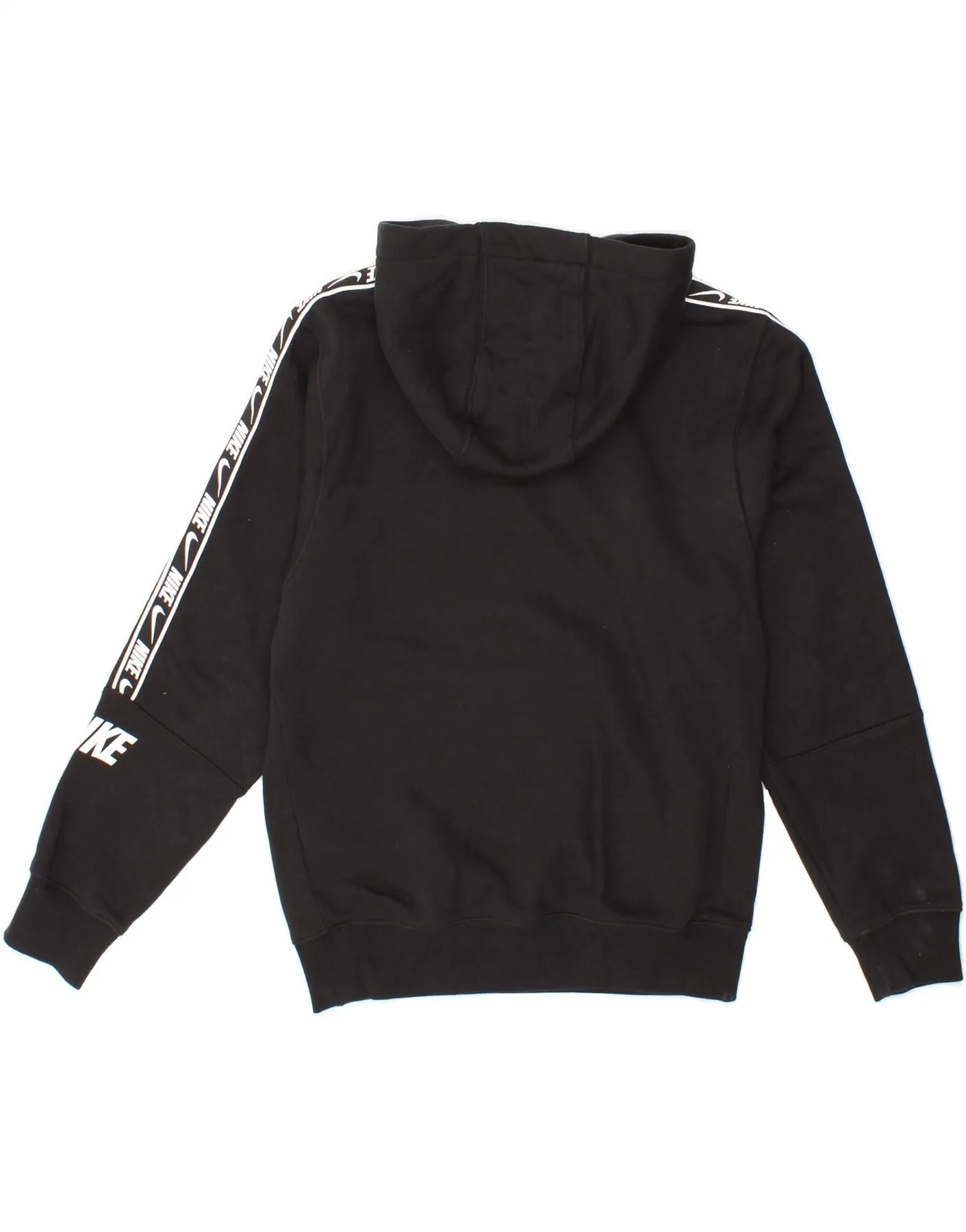 NIKE Mens Standard Fit Graphic Hoodie Jumper XS Black Cotton