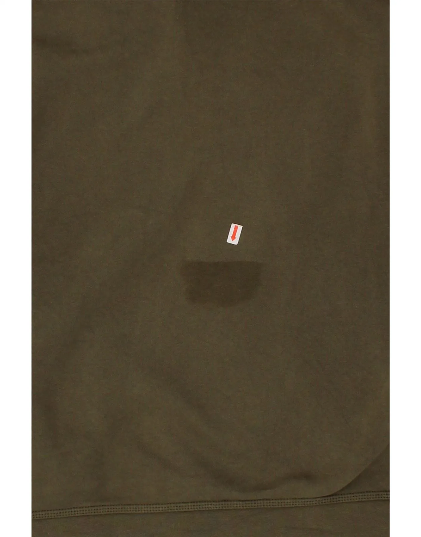 NIKE Mens Zip Hoodie Sweater Large Khaki Cotton