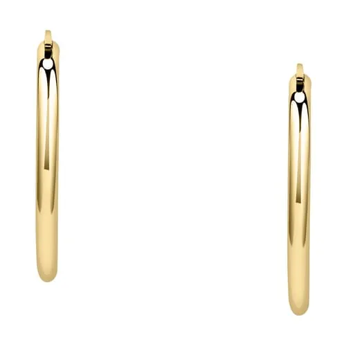 Orecchini a Cerchio - Creole in Oro, ⌀10mm