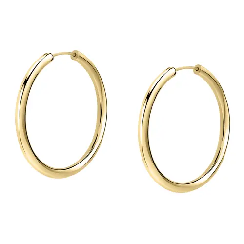 Orecchini a Cerchio - Creole in Oro, ⌀10mm
