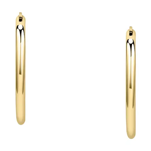 Orecchini a Cerchio - Creole in Oro, ⌀10mm