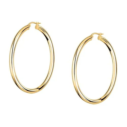 Orecchini a Cerchio - Creole in Oro, ⌀40mm