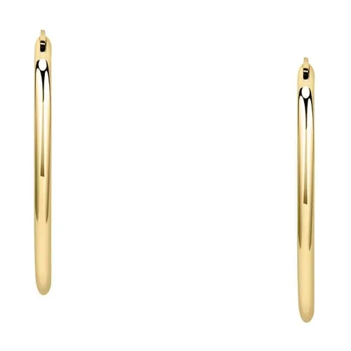 Orecchini a Cerchio - Creole in Oro, ⌀40mm