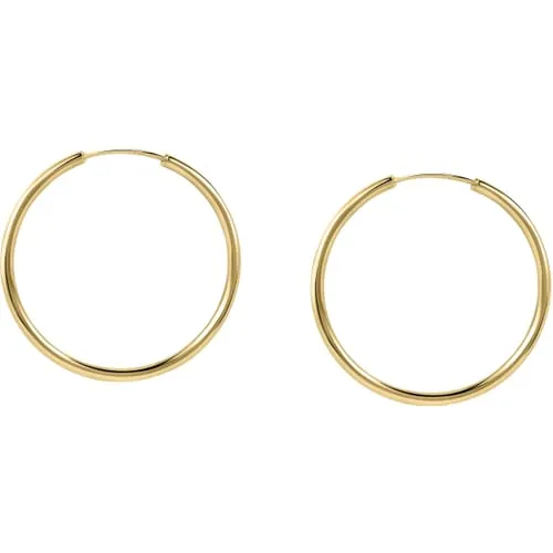 Orecchini a Cerchio - Creole in Oro, ⌀40mm