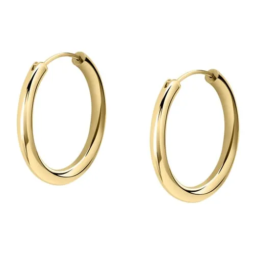 Orecchini a Cerchio - Creole in Oro, ⌀40mm