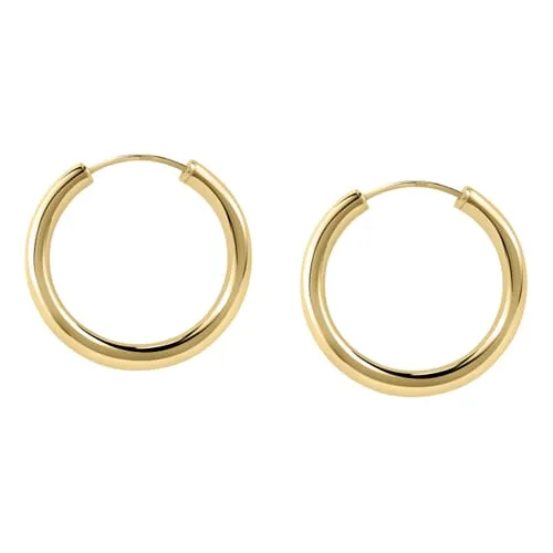 Orecchini a Cerchio - Creole in Oro, ⌀40mm