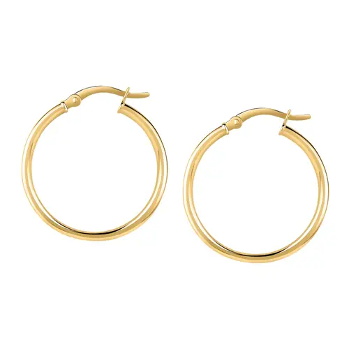 Orecchini a Cerchio - Creole in Oro, ⌀40mm