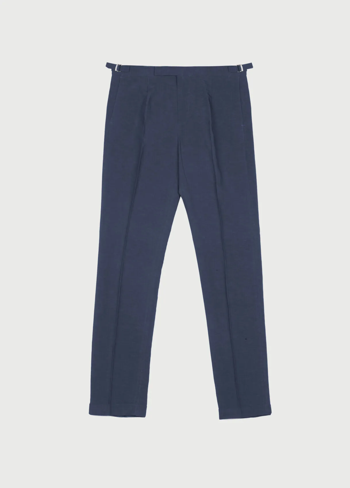 Pantalone in misto lino con pinces