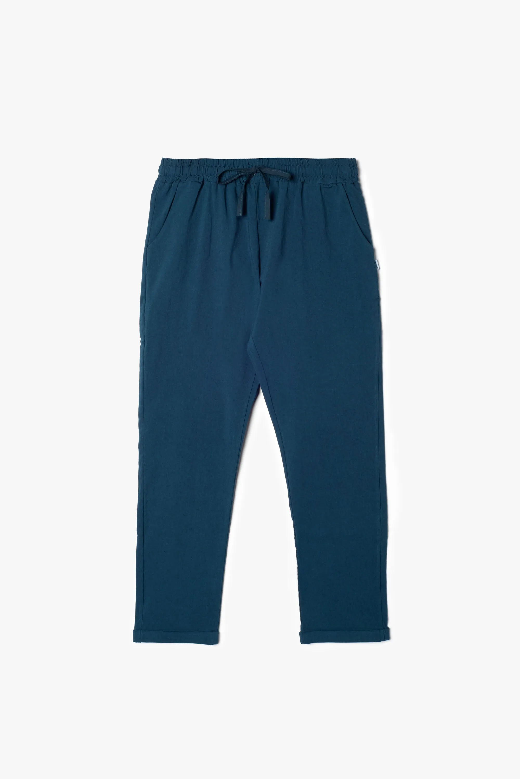 Pantalone jogger comfort fit in tessuto di bengalina