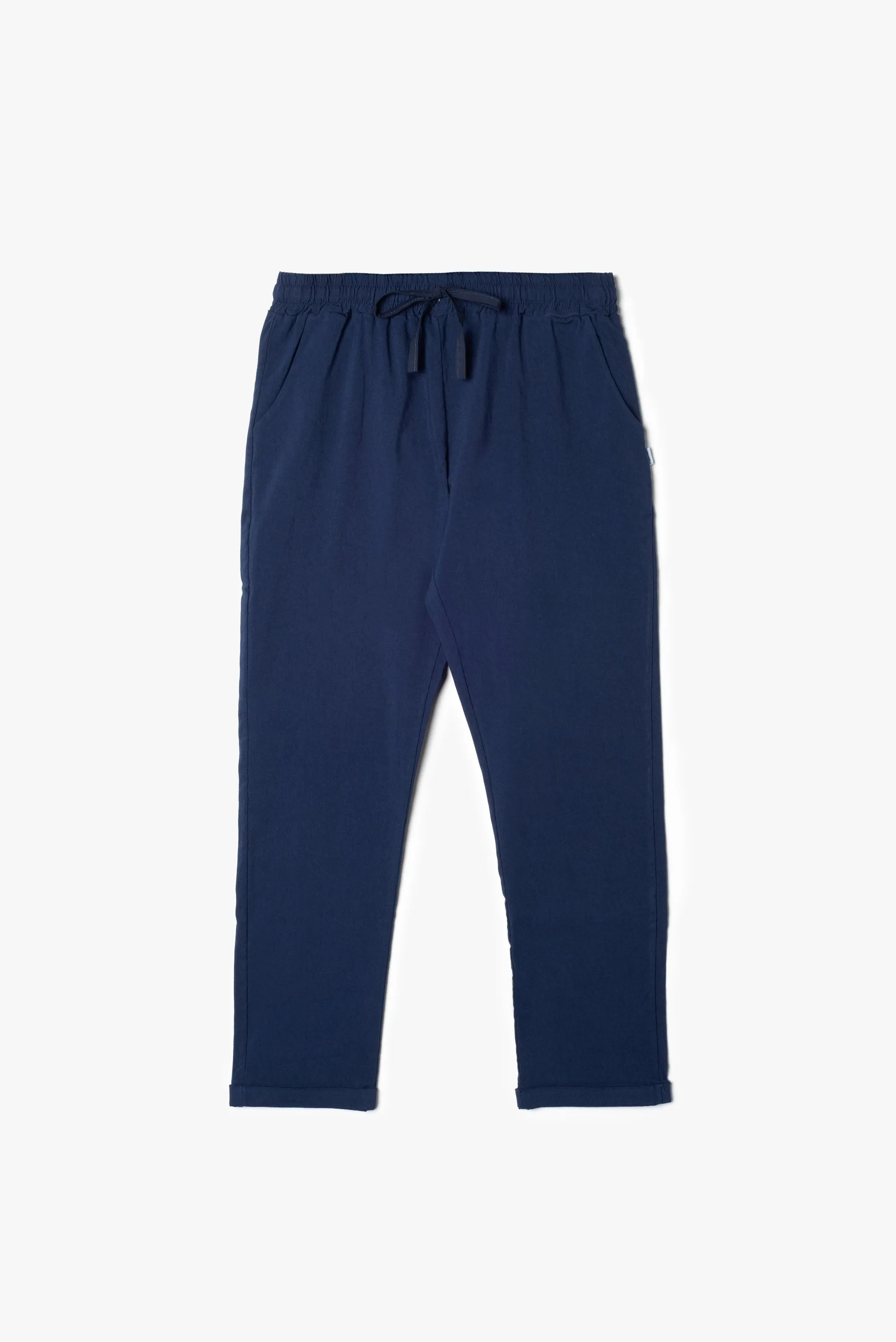 Pantalone jogger comfort fit in tessuto di bengalina
