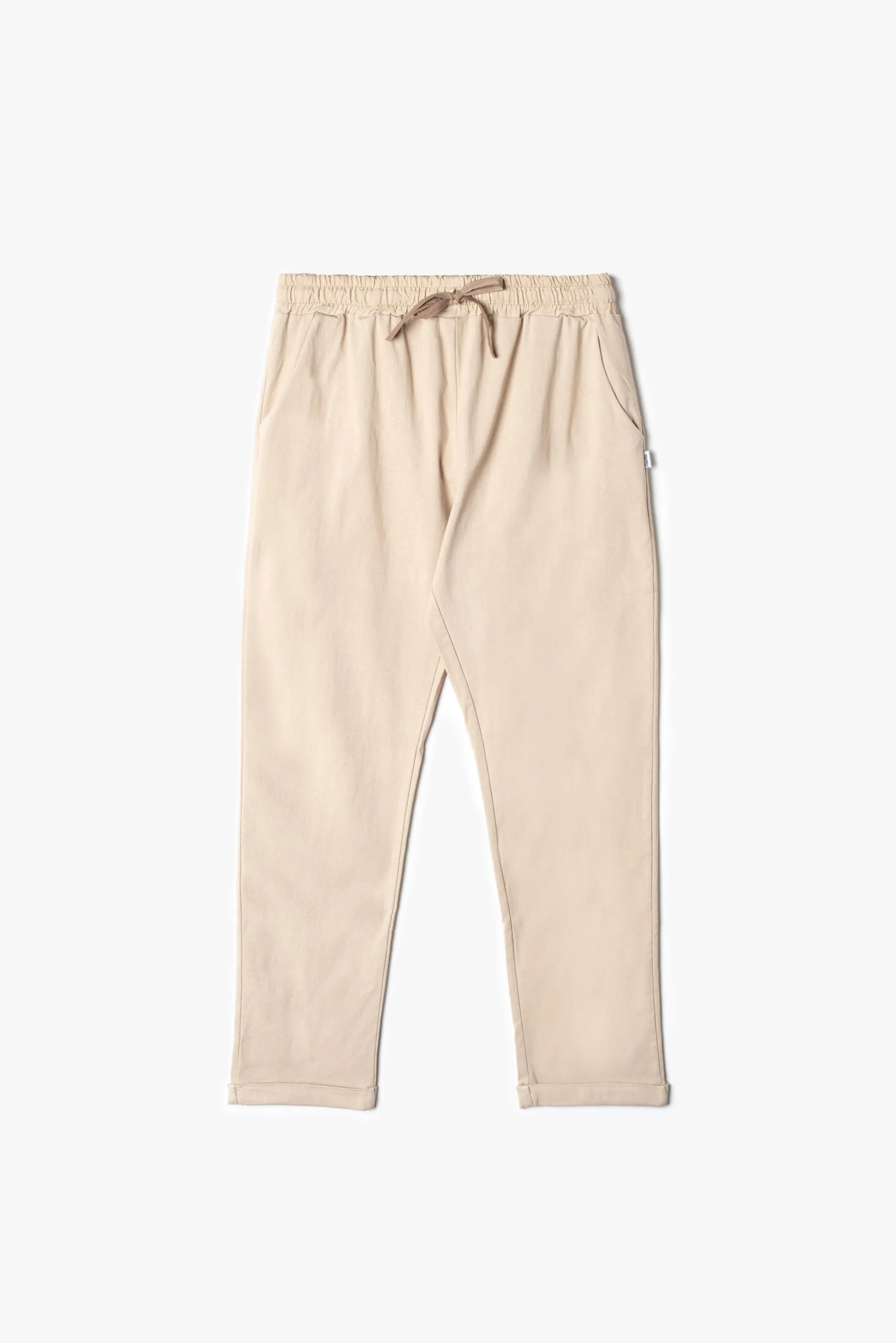 Pantalone jogger comfort fit in tessuto di bengalina