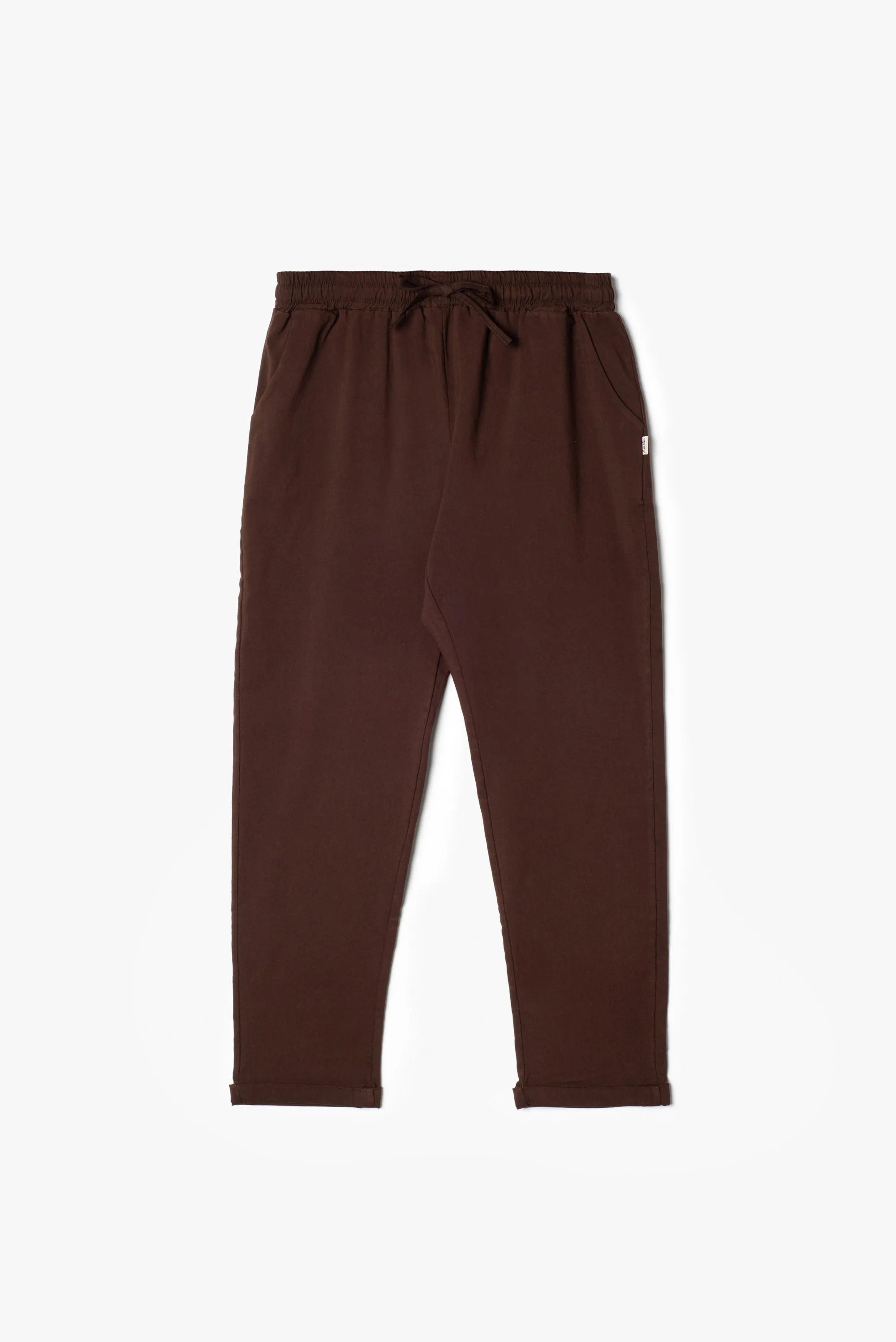 Pantalone jogger comfort fit in tessuto di bengalina