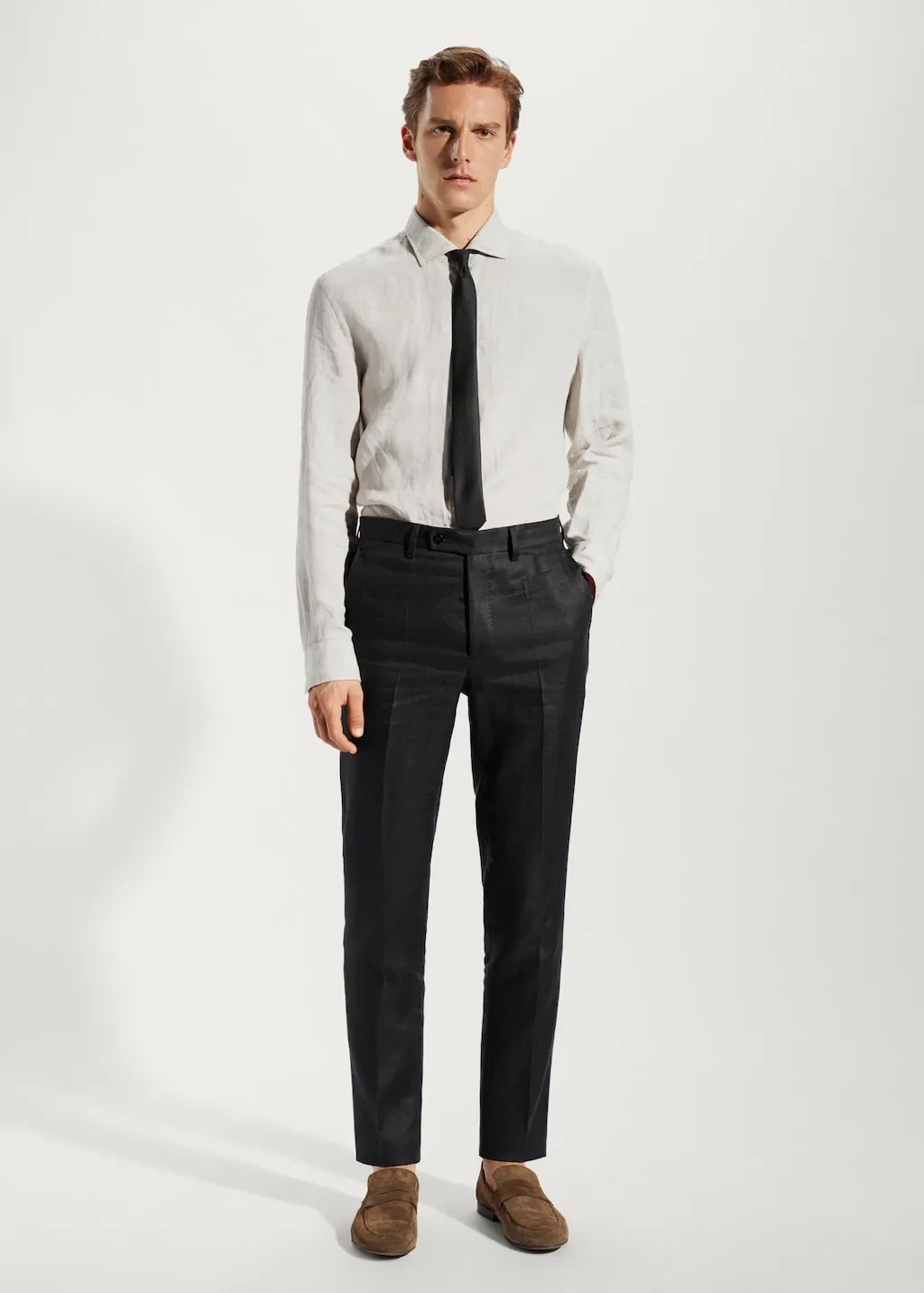 Pantaloni completo 100% lino