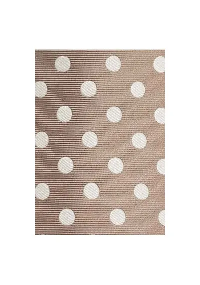 Papillon con motivo a pois color sabbia