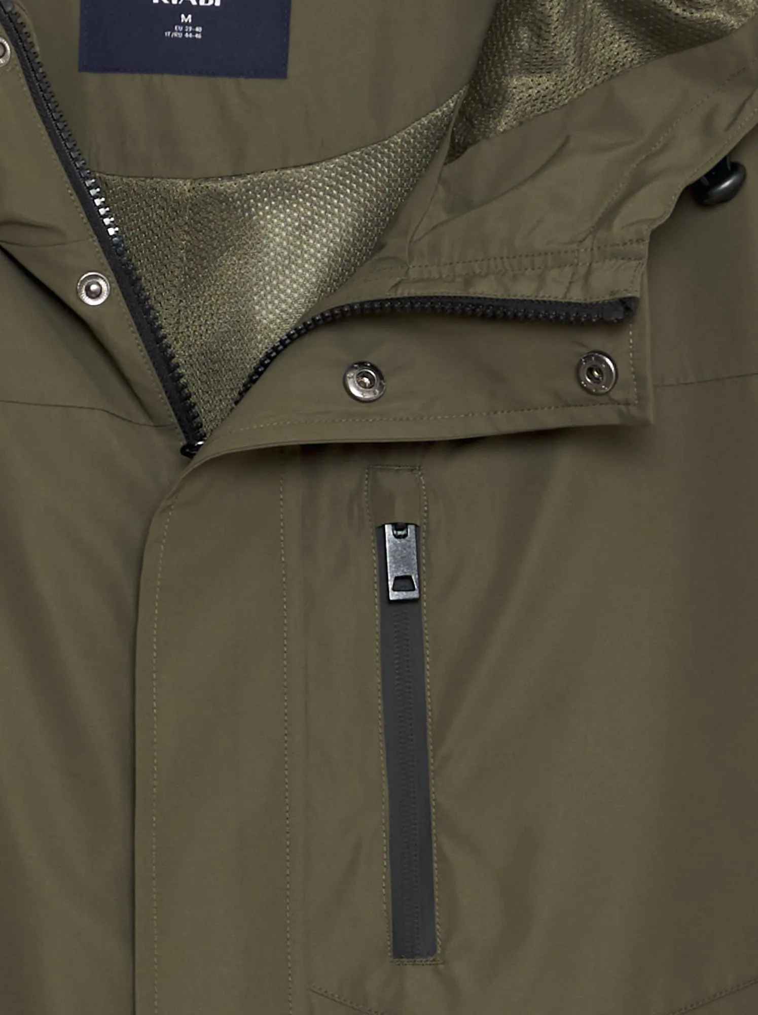 Parka corto e leggero con cappuccio - KAKI
