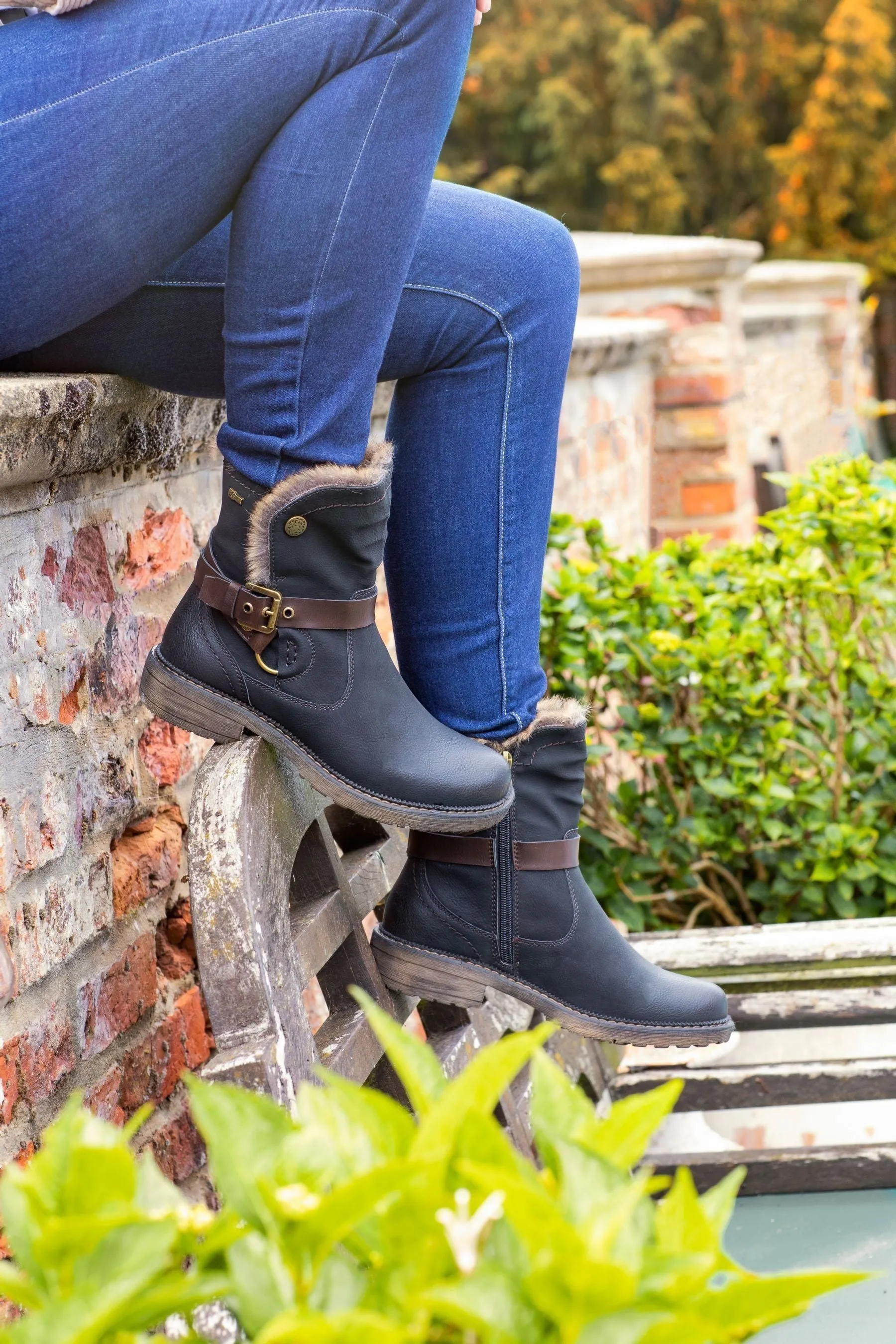 Pavers - Nero casual al polpaccio - Stivali