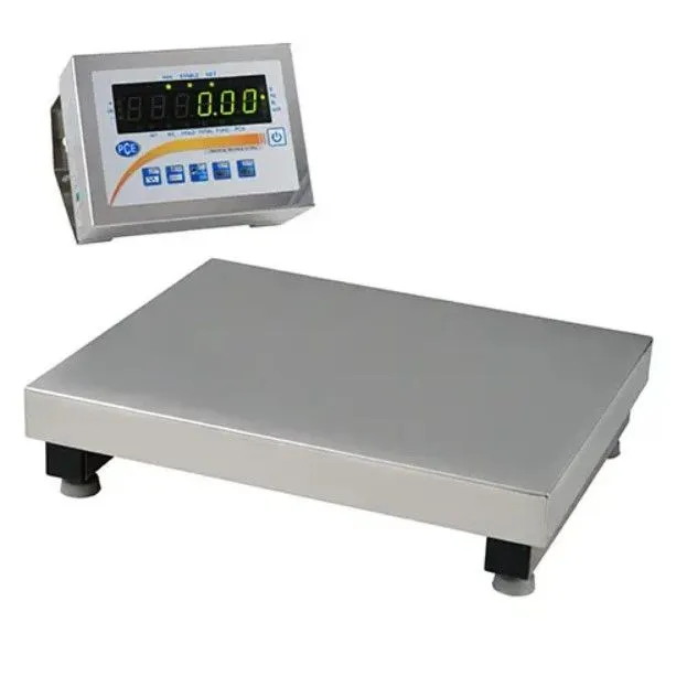 PCE Instruments PCE-SD 300SST-C Bilancia impermeabile in acciaio inox IP67, fino a 300 kg, con funzioni avanzate come conteggio 