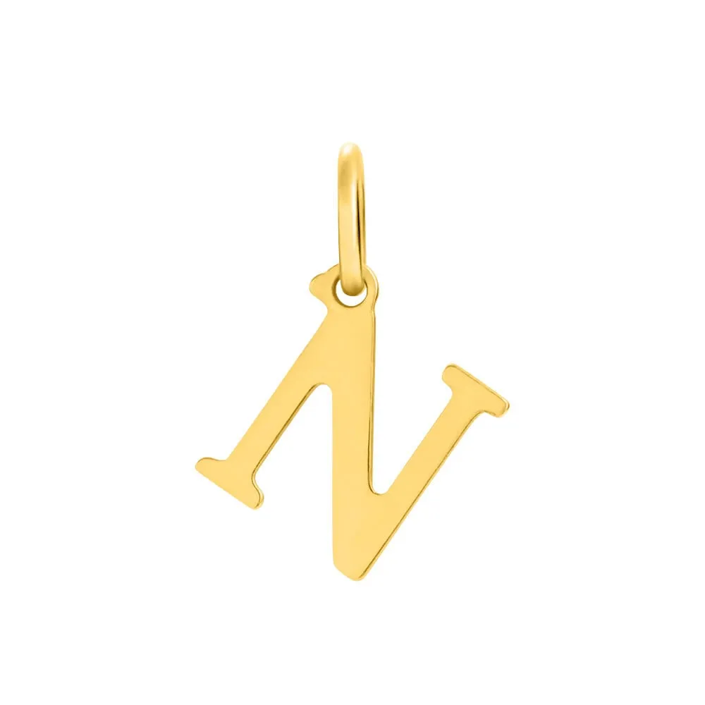 Pendente Lettera N Poème Oro Giallo 375/1000 1411866
