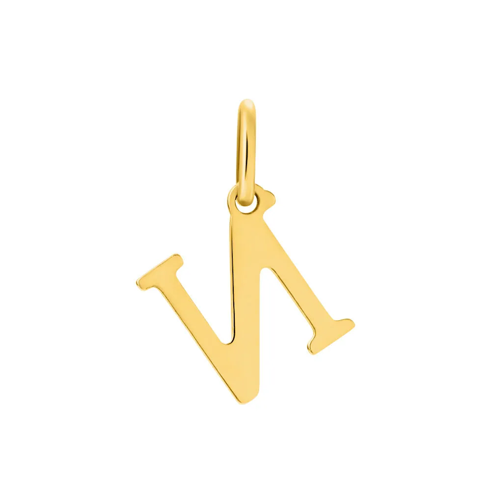 Pendente Lettera N Poème Oro Giallo 375/1000 1411866