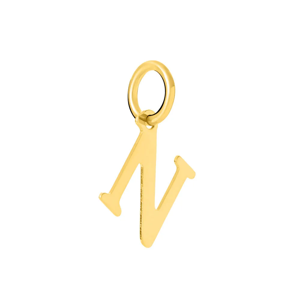 Pendente Lettera N Poème Oro Giallo 375/1000 1411866