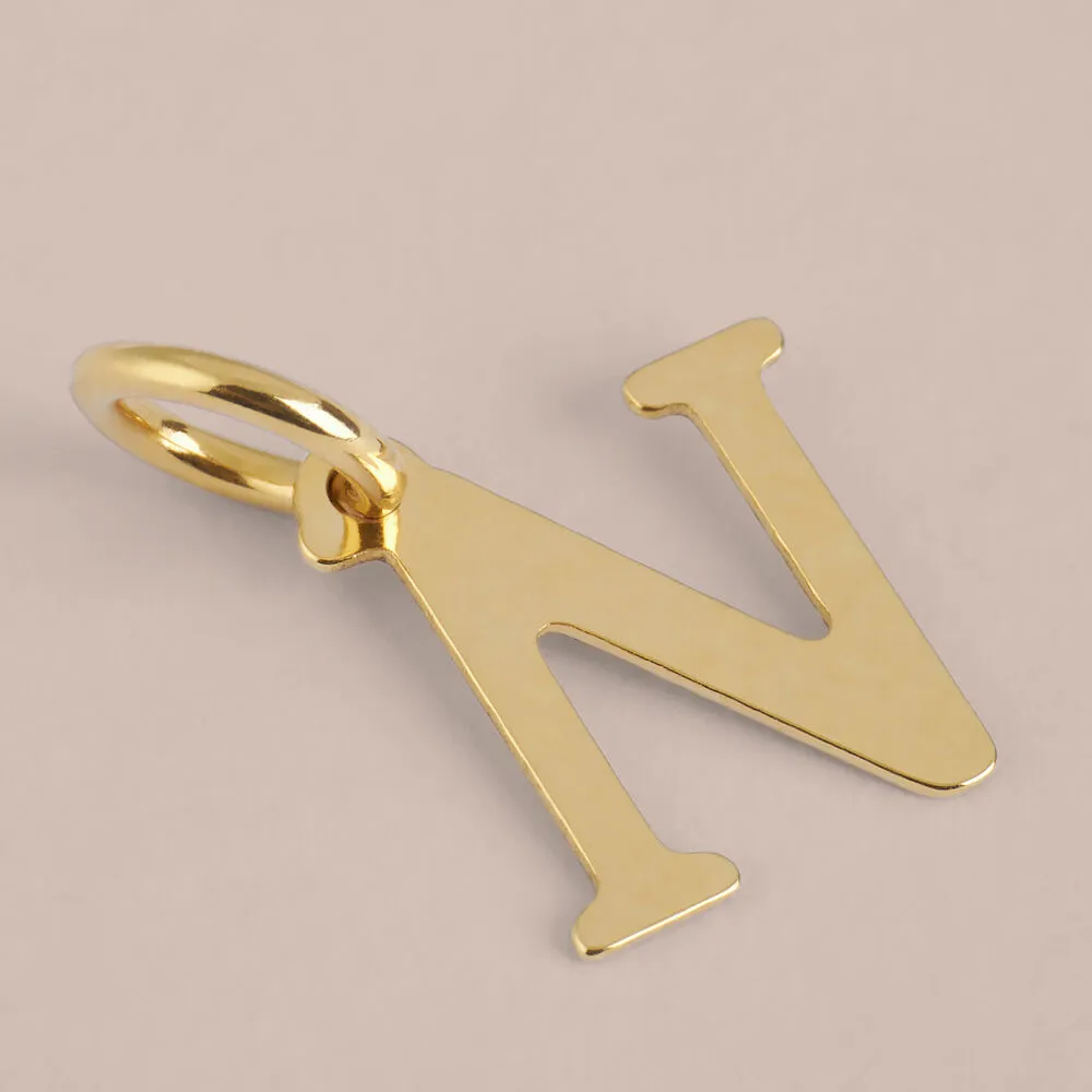 Pendente Lettera N Poème Oro Giallo 375/1000 1411866
