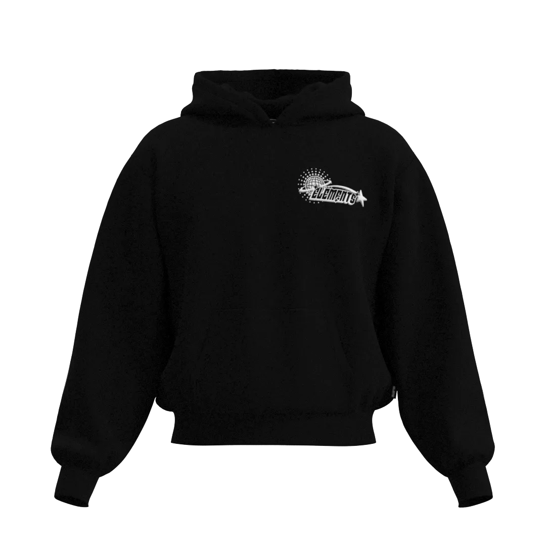 PERFECT HOODIE POLICOT WORLD LINE BLACK & WHITE