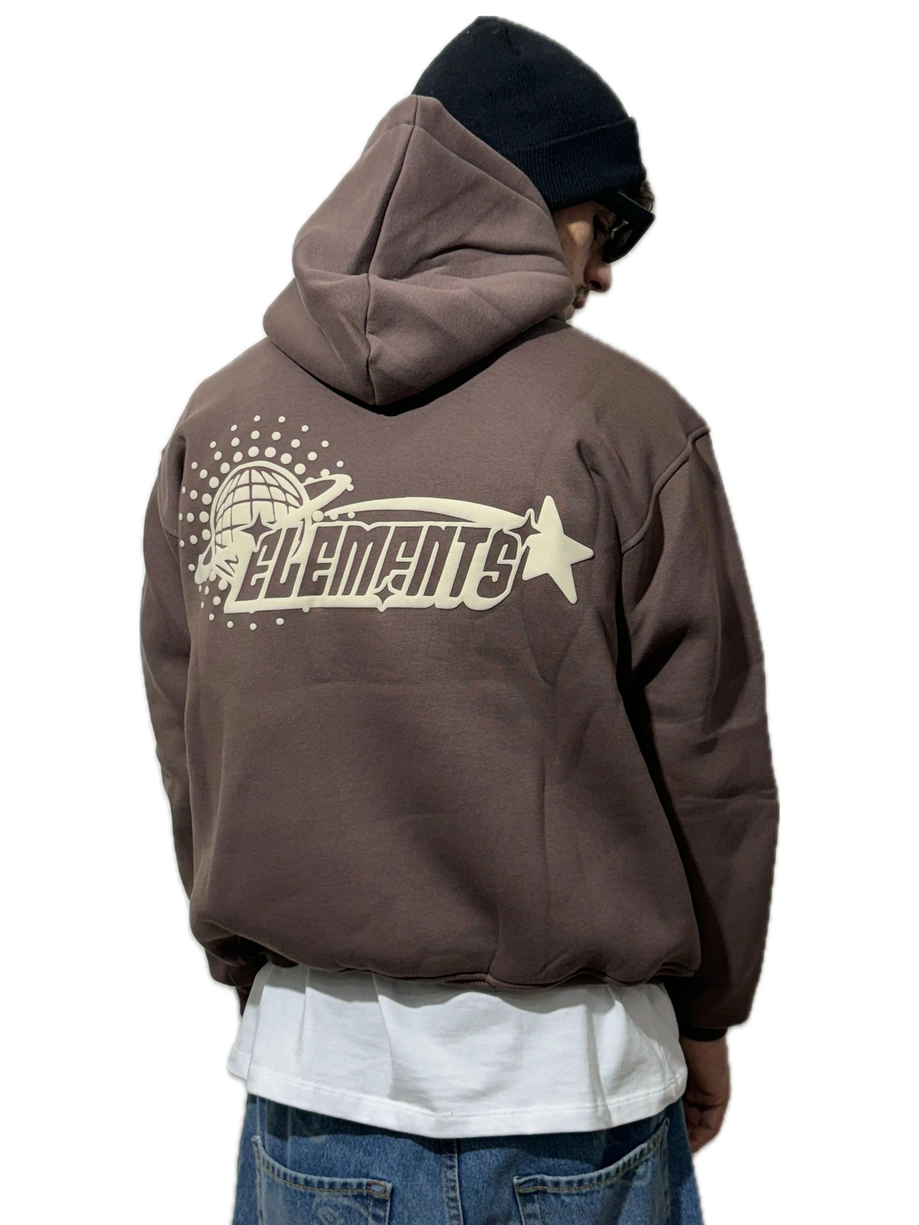 PERFECT HOODIE POLICOT WORLD LINE  CHOCO/CREM